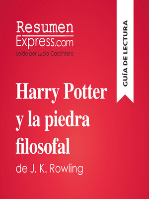 cover image of Harry Potter y la piedra filosofal de J. K. Rowling (Guía de lectura)